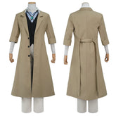 Halloweez Dazai Osamu Cosplay Costume - Premium Wig, Coat, and Accessories - Halloweez